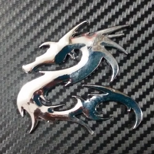Car emblem dragon tribal right - car,
